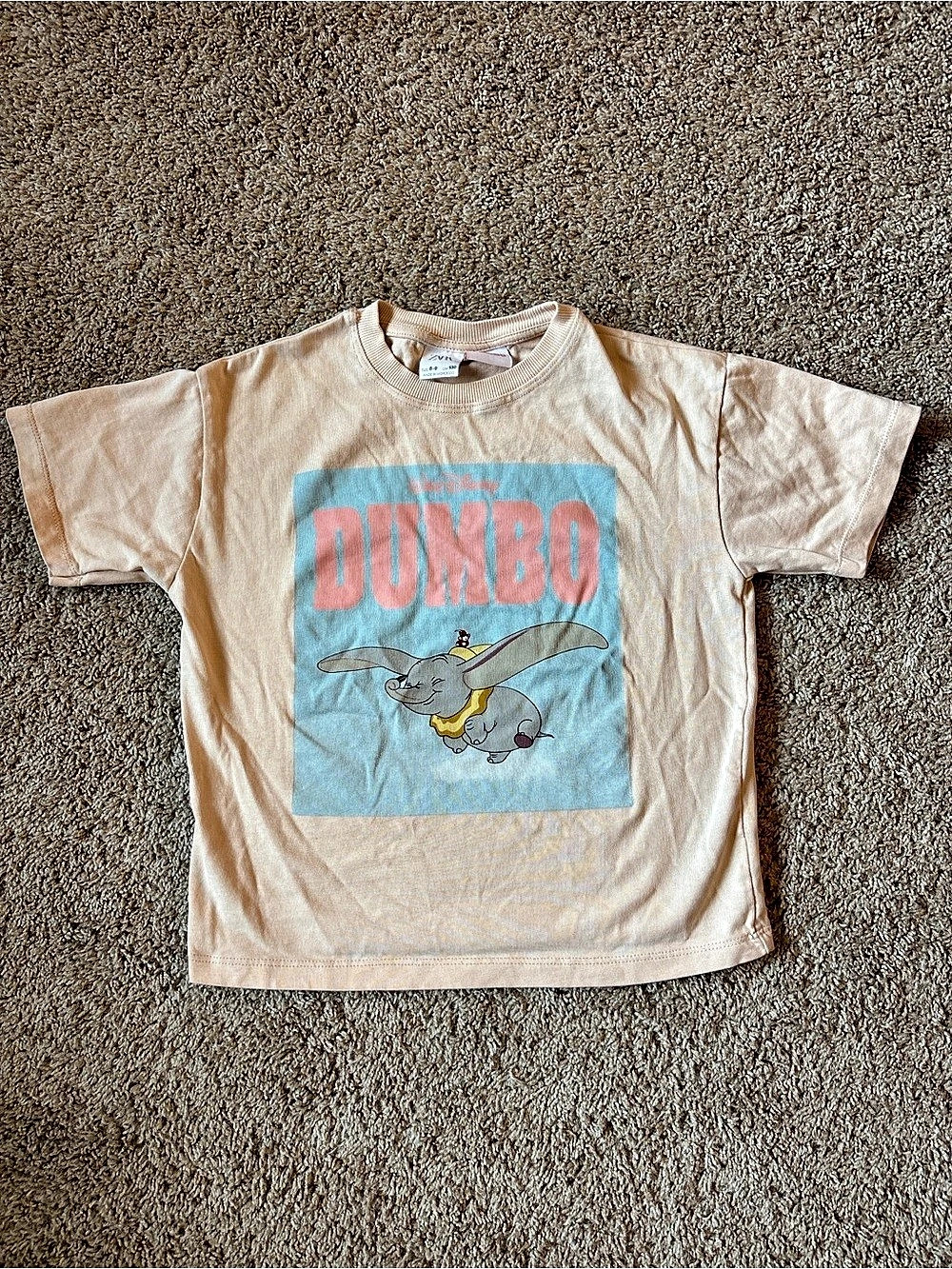 Zara Disney Dumbo Print T-Shirt Kids Size 8-9